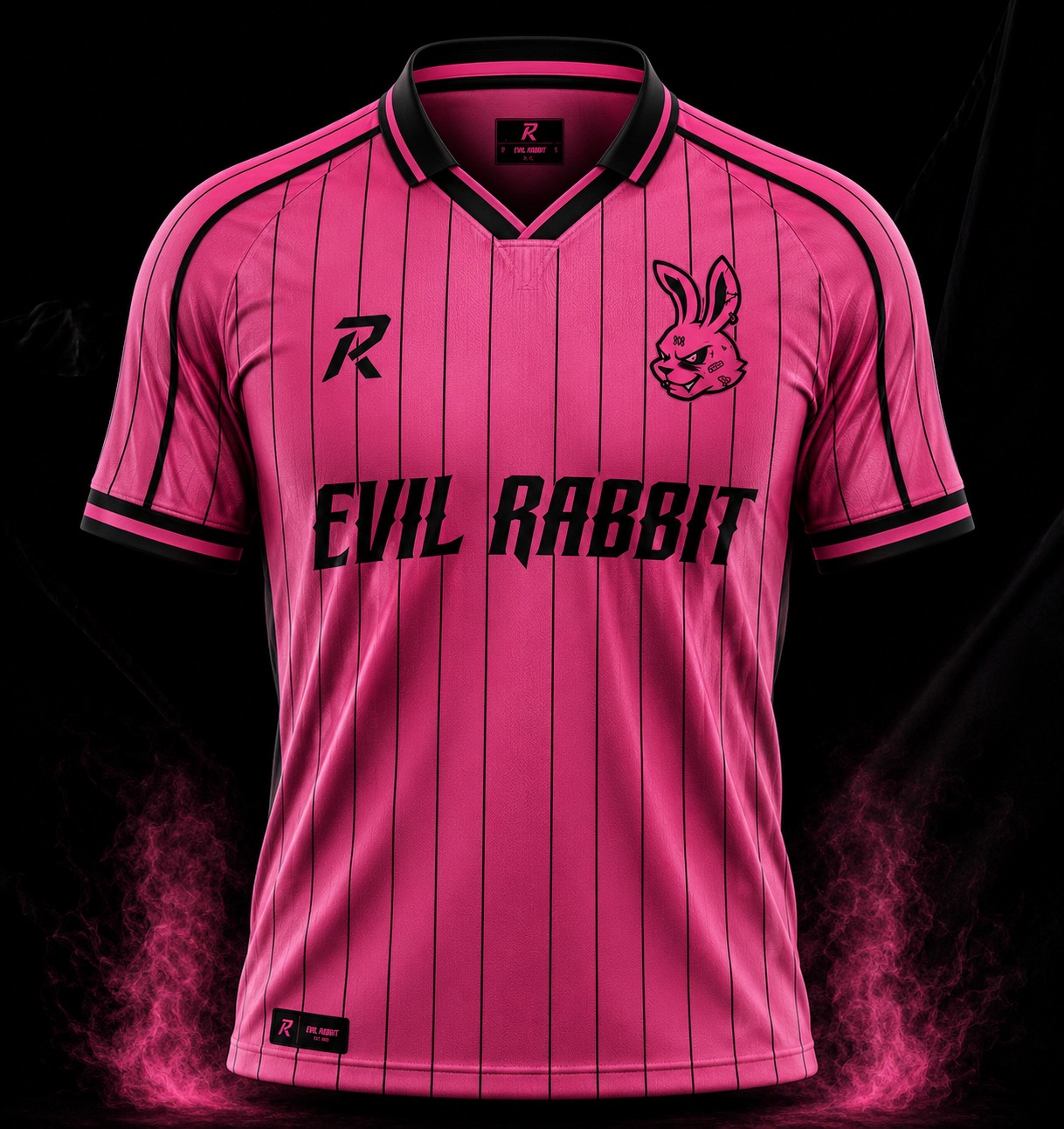 Camiseta rosa de Evil Rabbits