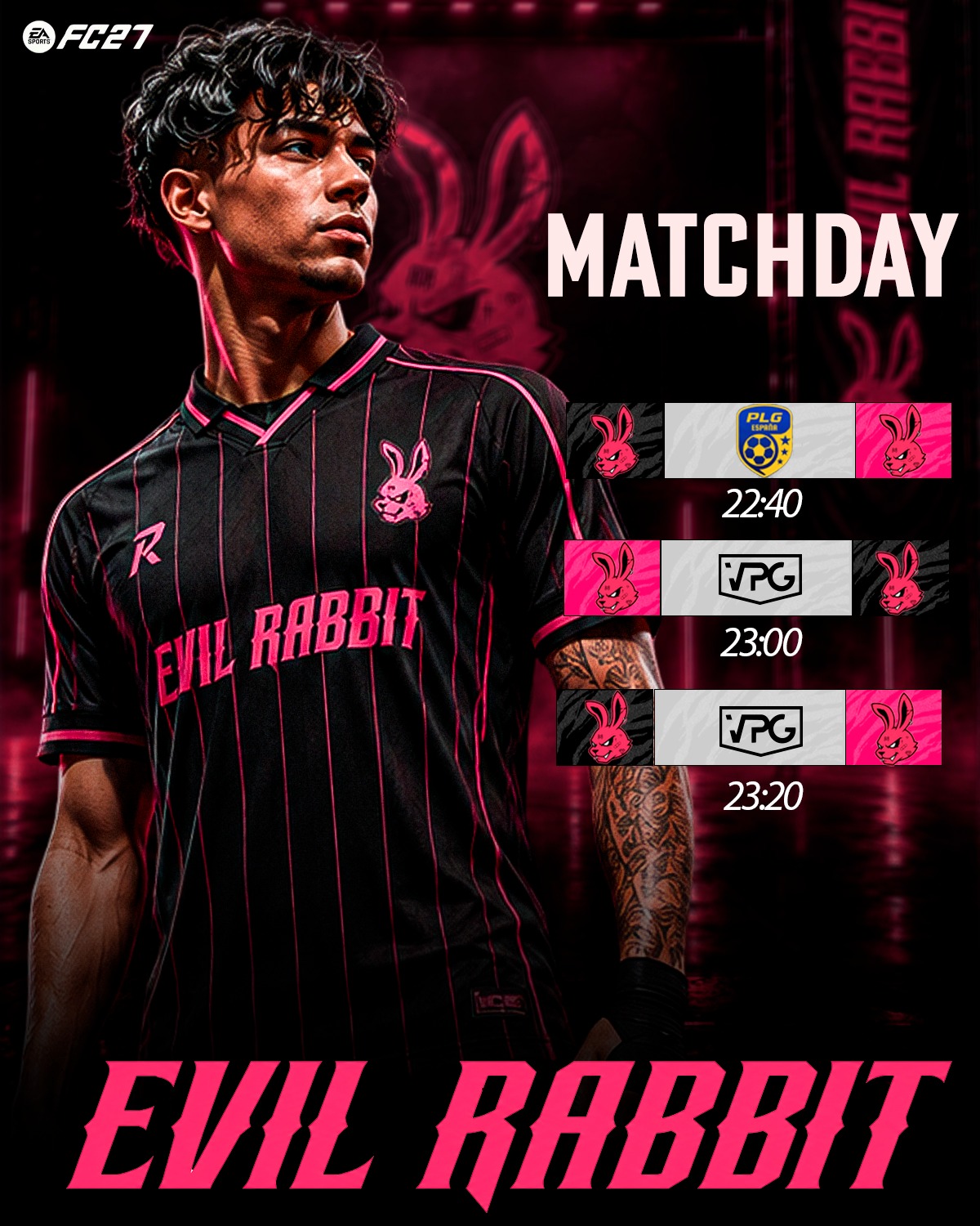 Cartel Matchday de Evil Rabbits